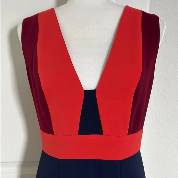 EUC BCBG Colorblock Formal Dress - 6 Petite - Picture 2 of 13